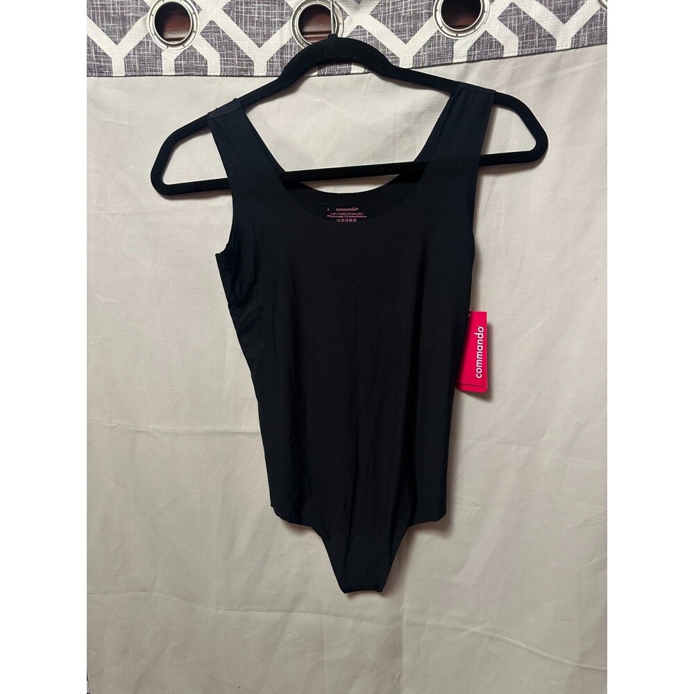 NWT Commando Woman's Butter Tank Thong Bodysuit Black Size Small